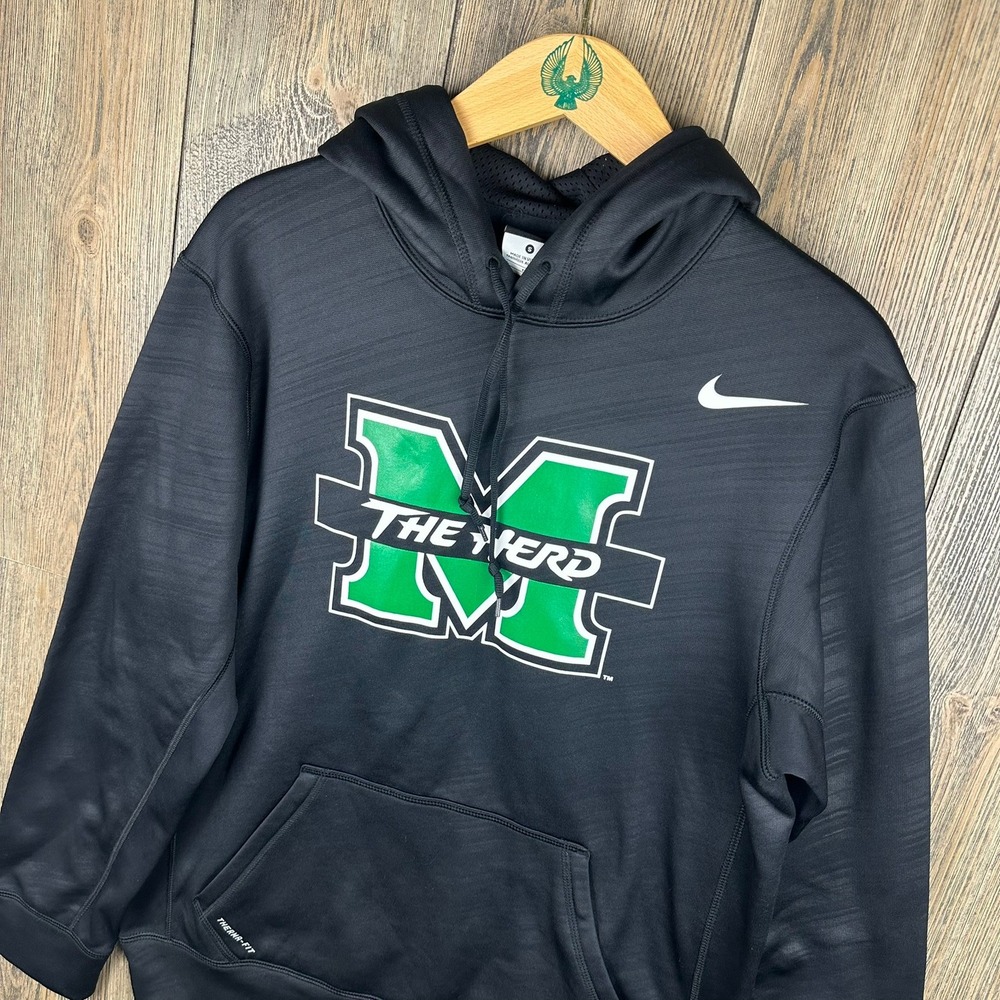 Nike Black Hoodie with Marshall Logo